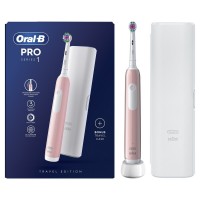 Oral-B Pro Series 1 Electric Toothbrush, Pink + Travel case