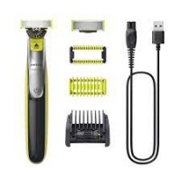 Philips QP2834/20 OneBlade 360 Shaver, Face and Body, Black/Green