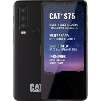 CAT S75 Black, 6.6 ", IPS LCD, 1080 x 2408, Mediatek, Dimensity 930 (6 nm), Internal RAM 6 GB, 128 GB, microSDXC, Single SIM, 5G, Main camera 50+8+2 MP, Secondary camera 8 MP, Android, 12, 5000 mAh CAT S75 Black, 6.6 ", IPS LCD, 1080 x 2408, Mediatek, Dimensity 930 (6 nm), Internal RAM 6 GB, 128 GB, microSDXC, Single SIM, 5G, Main camera 50+8+2 MP, Secondary camera 8 MP, Android, 12, 5000 mAh