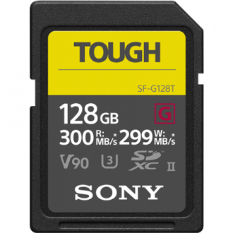 Sony 128GB SDXC card Tough series, Class 10, UHS-II Sony 128GB SDXC card Tough series, Class 10, UHS-II