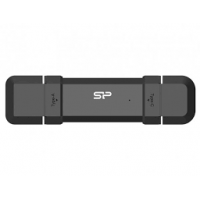 SILICON POWER DS72 Dual USB-C/USB 3.2 Gen 2 Portable External SSD, 250GB