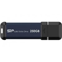 SILICON POWER Portable SSD MS60 Discover Future-Forward SSD, 250GB, Blue Silicon Power