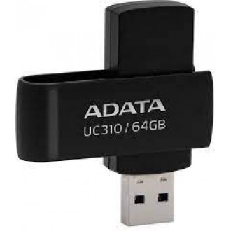 ADATA UC310 64GB USB Flash Drive, Black ADATA ADATA UC310 64GB USB Flash Drive, Black ADATA