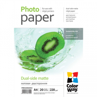 ColorWay Matte Dual-Side Photo Paper, 20 sheets, A4, 220 g/m 