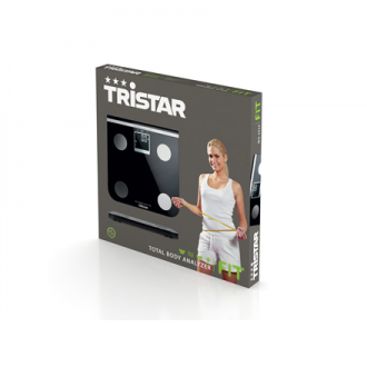 Scales Tristar Maximum weight (capacity) 150 kg, Accuracy 100 g, Memory function, 10 user(s), Black
