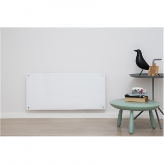 Mill Glass MB900DN Panel Heater, 900 W, Suitable for rooms up to 15 m , Number of fins Inapplicable, White