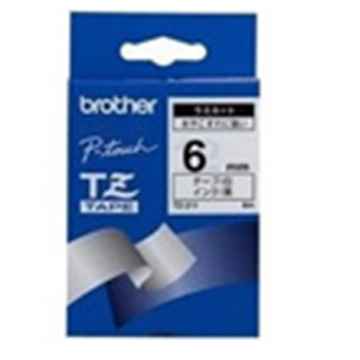 Brother TZe-211 Laminated Tape Black on White, TZe, 8 m, 6 mm Brother TZe-211 Laminated Tape Black on White, TZe, 8 m, 6 mm