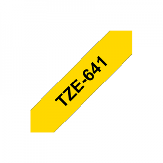 Brother TZe-641 Laminated Tape Black On Yellow, TZe, 8 m, 1.8 cm
