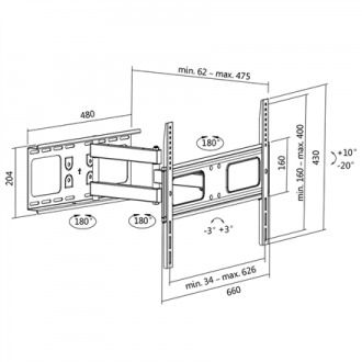 Logilink BP0028 TV Wall mount, 37