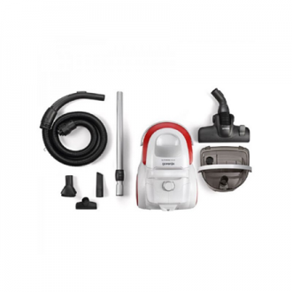 Gorenje Vacuum cleaner VCEB01GAWWF Bagless, White/ Red, 800 W, 3 L, A, C, A,