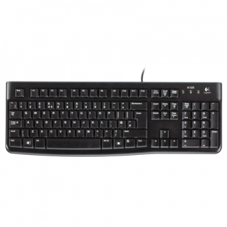 Logitech K120, US Keyboard, Keyboard layout QWERTY, USB Port, 1.5 m, Black, US International, 550 g