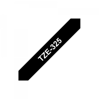 Brother TZe-325 Laminated Tape White on Black, TZe, 8 m, 9 mm