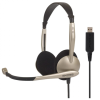 Koss Headphones CS100 Headband/On-Ear, 3.5mm (1/8 inch), Microphone, Black/Gold,