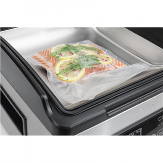 Caso Vacuum sealer VacuChef 70 Automatic, Silver/ black, 350 W, Film Box