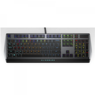 Dell AW510K, Wired, Mechanical Gaming Keyboard, RGB LED light, EN, Dark Gray, USB,