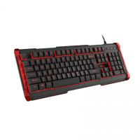 Genesis Rhod 410 Gaming keyboard, US, Wired, Red/Black,