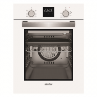 Simfer Oven 4207BERBB 47 L, White, Easy to clean, Pop-up knobs, Width 45 cm, Built in