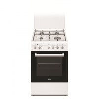 Simfer Cooker 5405SERBB Hob type Gas, Oven type Electric, White, Width 50 cm, Electronic ignition, 43 L, Depth 60 cm