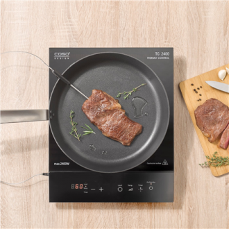 Caso Table hob TC 2400 ThermoControl Number of burners/cooking zones 1, Sensor touch, Black, Induction
