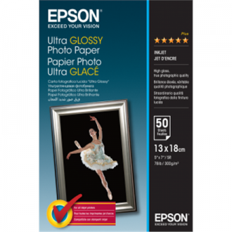 Epson Ultra Glossy Photo Paper 50 sheets, 13 x 18 cm, 300 g/m 