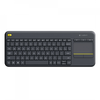 Logitech K400 Plus Wireless Touch Keyboard, Wireless, Keyboard layout QWERTY, USB port, Wireless connection Logitech 2.4 GHz Wir Logitech K400 Plus Wireless Touch Keyboard, Wireless, Keyboard layout QWERTY, USB port, Wireless connection Logitech 2.4 GHz Wir