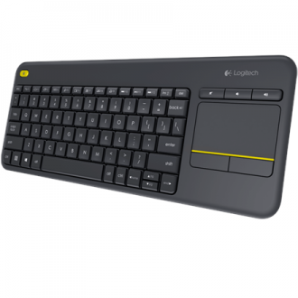 Logitech K400 Plus Wireless Touch Keyboard, Wireless, Keyboard layout QWERTY, USB port, Wireless connection Logitech 2.4 GHz Wir Logitech K400 Plus Wireless Touch Keyboard, Wireless, Keyboard layout QWERTY, USB port, Wireless connection Logitech 2.4 GHz Wir
