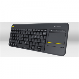 Logitech K400 Plus Wireless Touch Keyboard, Wireless, Keyboard layout QWERTY, USB port, Wireless connection Logitech 2.4 GHz Wir Logitech K400 Plus Wireless Touch Keyboard, Wireless, Keyboard layout QWERTY, USB port, Wireless connection Logitech 2.4 GHz Wir