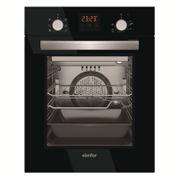 Simfer Oven 4207BERSP 47 L, Black, Easy to clean, Pop-up knobs, Width 45 cm, Built in