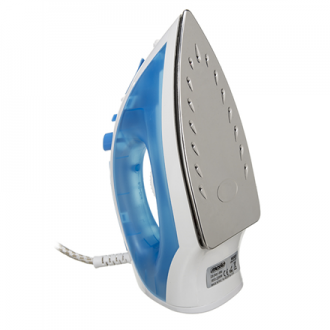 Iron Mesko MS 5023 Blue/White, 2200 W, With cord, Anti-scale system, Vertical steam function