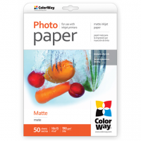 ColorWay Matte Photo Paper, 50 sheets, 10x15, 190 g/m 