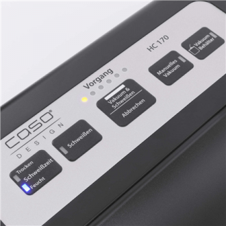 Caso Vacuum sealer HC 170 Automatic, 110 W, Vacuum-chamber Removable, Film Box, 10 professional bags 20 x 30 cm and vacuuming ho Caso Vacuum sealer HC 170 Automatic, 110 W, Vacuum-chamber Removable, Film Box, 10 professional bags 20 x 30 cm and vacuuming ho