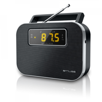 Muse M-081R Black, Alarm function, 2-band PLL portable radio Muse M-081R Black, Alarm function, 2-band PLL portable radio
