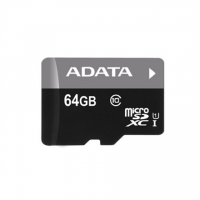 ADATA Premier UHS-I 64 GB, MicroSDXC, Flash memory class 10, SD adapter