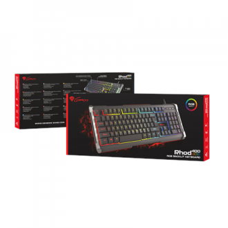 Genesis Rhod 400 RGB Gaming keyboard, RGB LED light, US, USB,