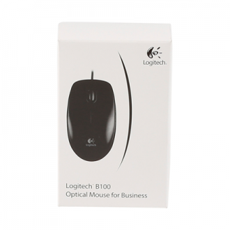 Logitech Mouse B100 Wired, Black Logitech Mouse B100 Wired, Black
