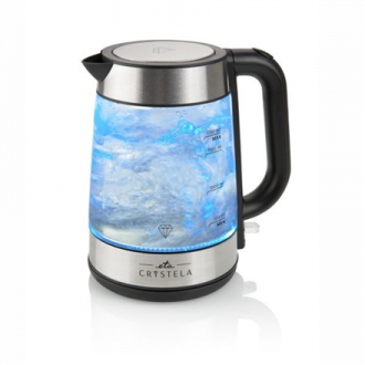ETA ETA615390000 Standard kettle, Glass, Stainless steel/Black, 2200 W, 360 rotational base, 1.7 L ETA ETA615390000 Standard kettle, Glass, Stainless steel/Black, 2200 W, 360 rotational base, 1.7 L