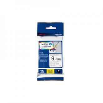 Brother TZe-FX221 Flexible ID Laminated Tape Black on White, TZe, 0.9 cm, 8 m