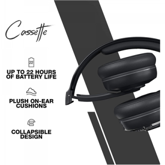 Skullcandy Wireless Headphones Cassette On-ear, Microphone, Wireless, Black Skullcandy Wireless Headphones Cassette On-ear, Microphone, Wireless, Black