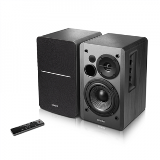 Edifier Powered Bluetooth Bookshelf Speakers R1280DBS Black, Bluetooth, Wireless connection