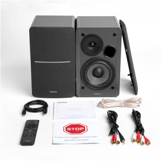 Edifier Powered Bluetooth Bookshelf Speakers R1280DBS Black, Bluetooth, Wireless connection