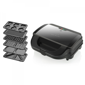 ETA Sandwich Maker Sorento Plus ETA515190000 900 W, Number of plates 6, Number of pastry 2, Black ETA Sandwich Maker Sorento Plus ETA515190000 900 W, Number of plates 6, Number of pastry 2, Black