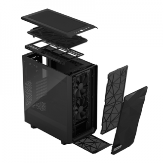 Fractal Design Meshify 2 Compact Light Tempered Glass Black Fractal Design Meshify 2 Compact Light Tempered Glass Black