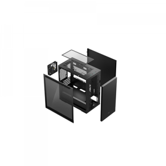 Deepcool MACUBE 110 Black, mATX, 4, USB3.0x2 Audiox1, ABS+SPCC+Tempered Glass, 1 120mm DC fan Deepcool MACUBE 110 Black, mATX, 4, USB3.0x2 Audiox1, ABS+SPCC+Tempered Glass, 1 120mm DC fan