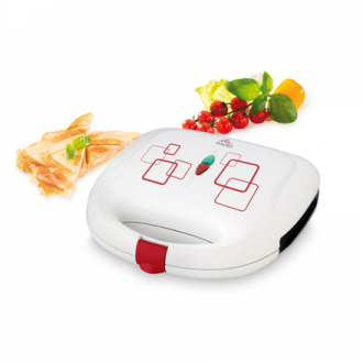 ETA Sandwich maker Kvadro ETA415390000 700 W, Number of plates 1, Number of pastry 2, White ETA Sandwich maker Kvadro ETA415390000 700 W, Number of plates 1, Number of pastry 2, White