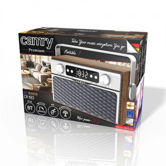 Camry Bluetooth Radio CR 1183 16 W, AUX in, Wooden Camry Bluetooth Radio CR 1183 16 W, AUX in, Wooden