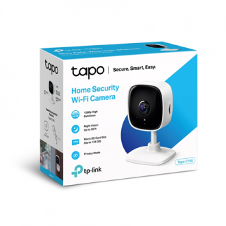 TP-LINK Home Security Wi-Fi Camera Tapo C100 Cube, 3.3mm/F/2.0, Privacy Mode, Sound and Light Alarm, Motion Detection and Notifi TP-LINK Home Security Wi-Fi Camera Tapo C100 Cube, 3.3mm/F/2.0, Privacy Mode, Sound and Light Alarm, Motion Detection and Notifi