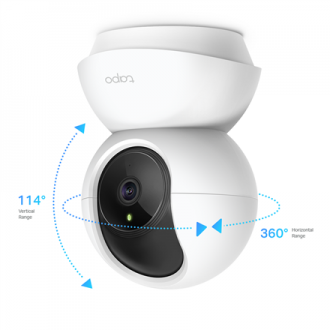 TP-LINK Pan/Tilt Home Security Wi-Fi Camera Tapo C200 4mm/F/2.4, Privacy Mode, Sound and Light Alarm, Motion Detection and Notif