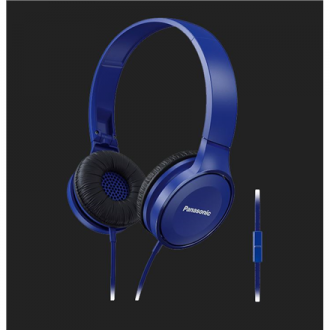Panasonic Overhead Stereo Headphones RP-HF100ME-A Over-ear, Microphone, 3.5 mm, Blue