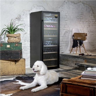 Caso Smart Wine Cooler WineExclusive 126 Energy efficiency class G, Free standing, Bottles capacity 126 bottles, Cooling type Co Caso Smart Wine Cooler WineExclusive 126 Energy efficiency class G, Free standing, Bottles capacity 126 bottles, Cooling type Co