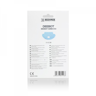 Ecovacs Mopping cloth for OZMO 610/601 D-CC3B Blue Ecovacs Mopping cloth for OZMO 610/601 D-CC3B Blue